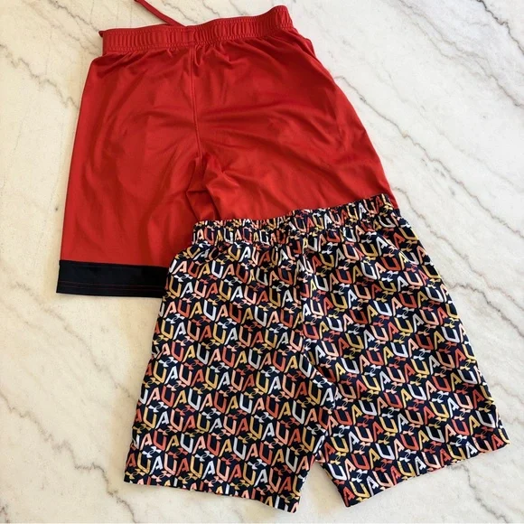 3/$15 Under Armour Red and Patterned Shorts Set - Picture 2 of 9